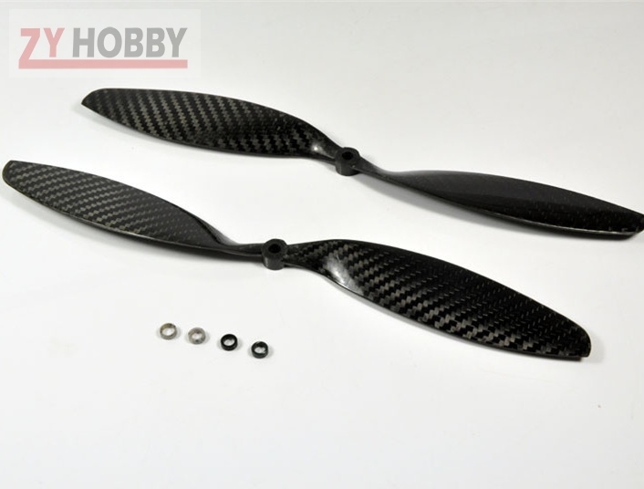 1 Pair Of 1238 3K Carbon Fiber Propeller 12*38 Props CW&amp;amp;CCW For MultiCoptor Quad DJI 500 680