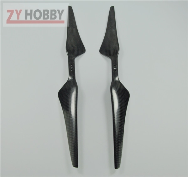 1 Pair of Black 1555 15x5.5 Tarot Carbon Fiber Propeller CW/CCW Cons Blade For Hexacopter Octcopter Multi Rotor