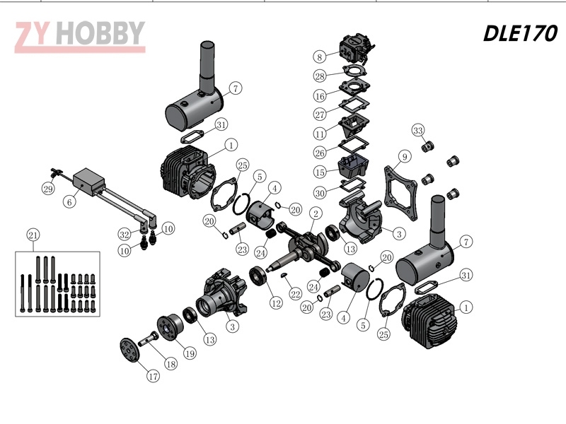 Original  Carburetor For DLE 170