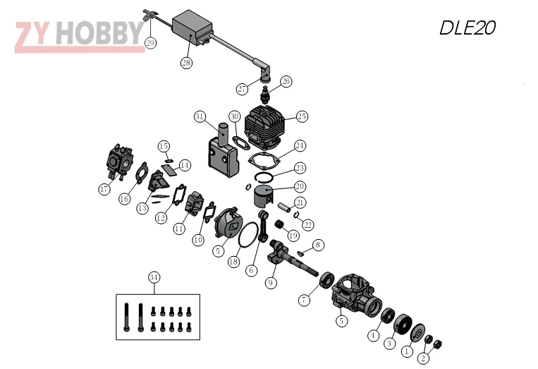 DLE20 Engine