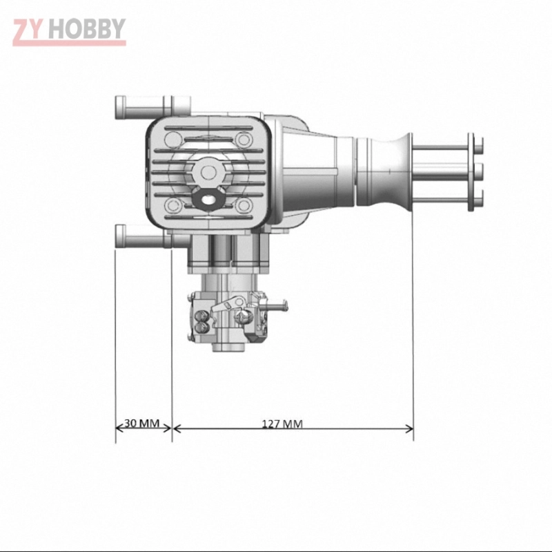 DLA64 CNC Processed Gasoline Engine