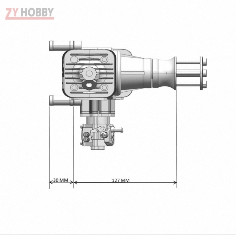 DLA64 CNC Processed Gasoline Engine