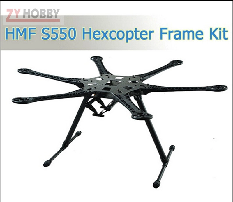 1 Set HMF S550 S550Pro Hexcopter Frame 6-Axis For FPV MiniS800 FPV KIT With Carbon Fiber Landing Gear Skid PCB Central Plate