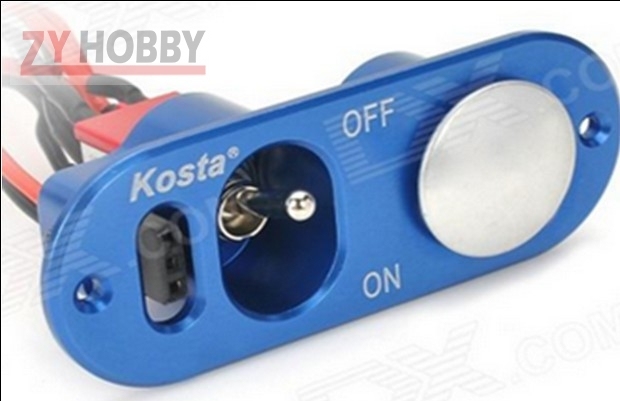 Kosta RC Hobby Accessories Heavy Duty Single Powe Switch W/ Fuel Dot For RC Airplane Engine Part