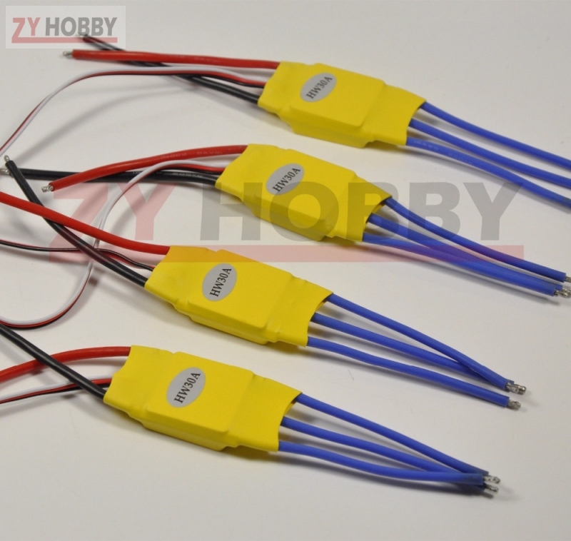 4pcs/ lot ESC 30A Brushless 450 Helicopter Multicopter Motor ESC Speed Controller