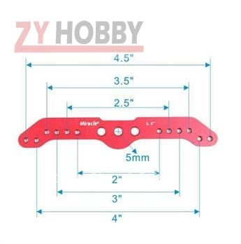 Aluminum Alloy Triple Rudder Mount/Rudder Tray Set with 4.5in Double Arm