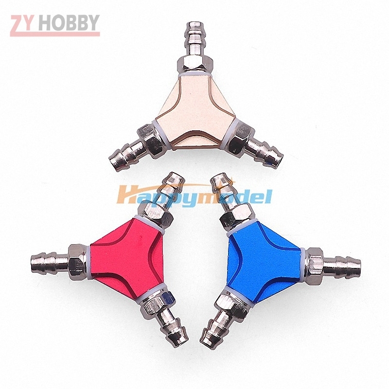 CNC Universal Oil Nozzel Three Direct Link 3 Way Joint For Gasoline Engine Air System