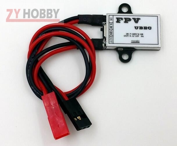 1pc FPV UBEC 5.2V / 12V output supply power to AV transmitter For RC Airplane