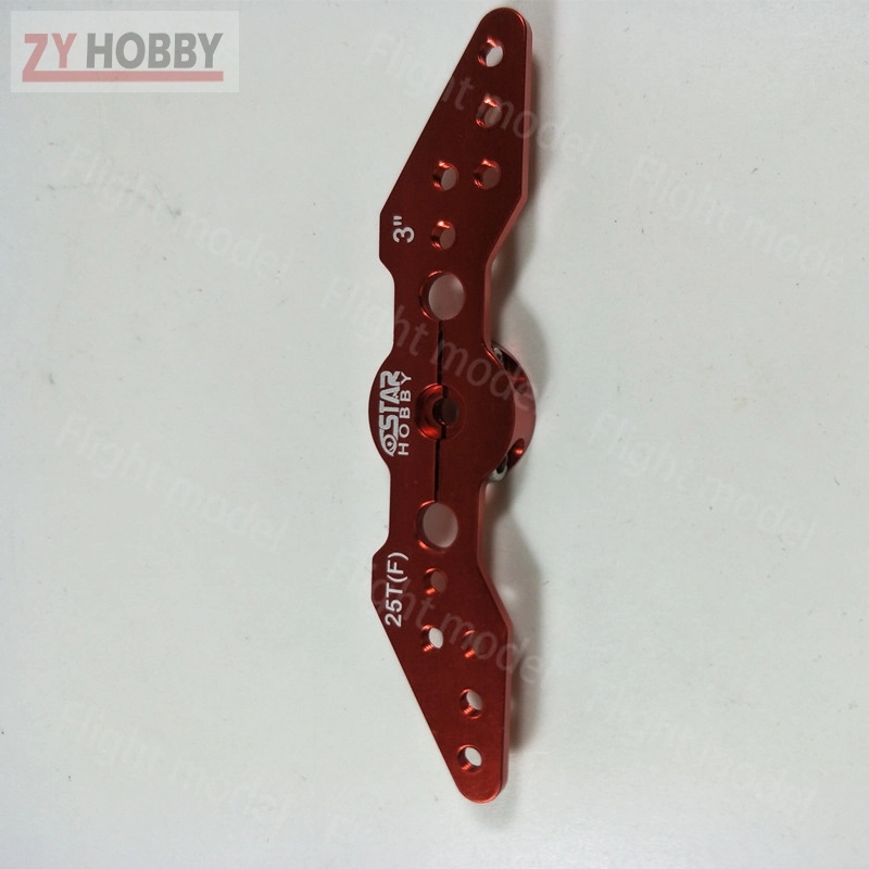 6STAR CNC Machined Aluminum Alloy Full Servo Horn M3 Double Servo Arm 3in For 25T Futaba