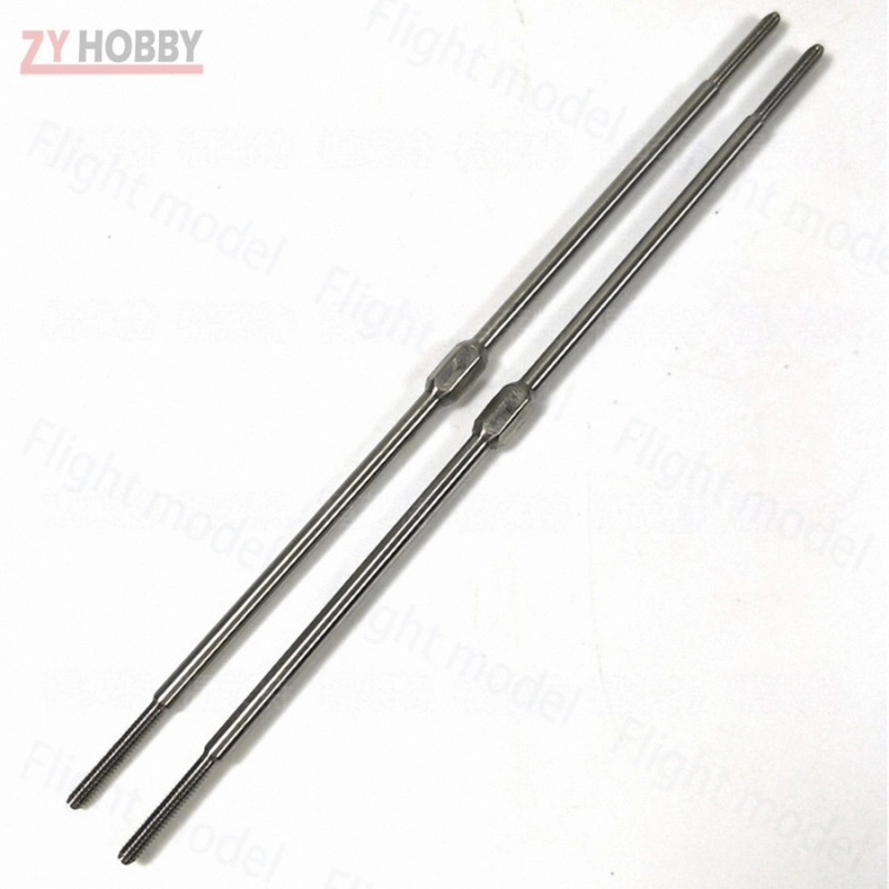 2pcs/lot 140mm length M3 Metal Push Rods For RC Airplane Stable Connection Rod 3*140mm