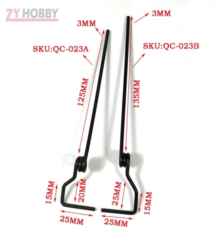 Main Frame of Tail Landing Gear  For Mini RC Aircraft DIY