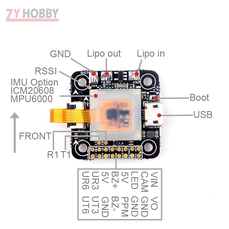 Omnibus F4 Corner Nano Flight Controller Build-In OSD