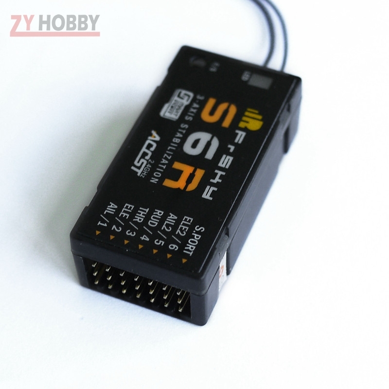 FrSky S6R 6ch Receiver w/ 3-Axis Stabilization  Smart Port Telemetry