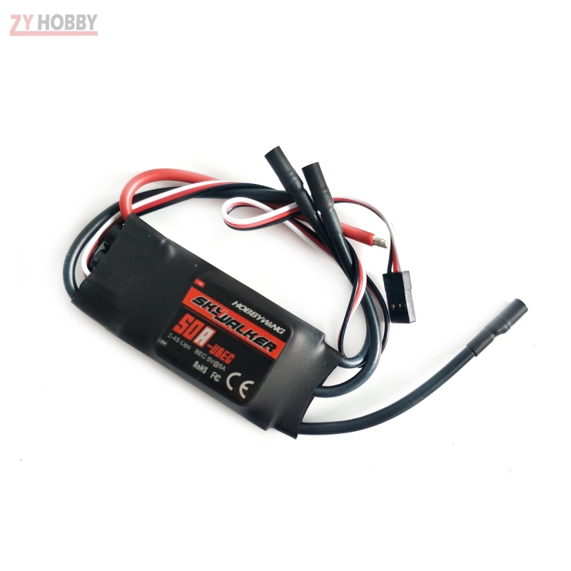 Hobbywing SkyWalker-50A 2-4S UBEC Electric Speed Control ESC 440/450 Helicopter
