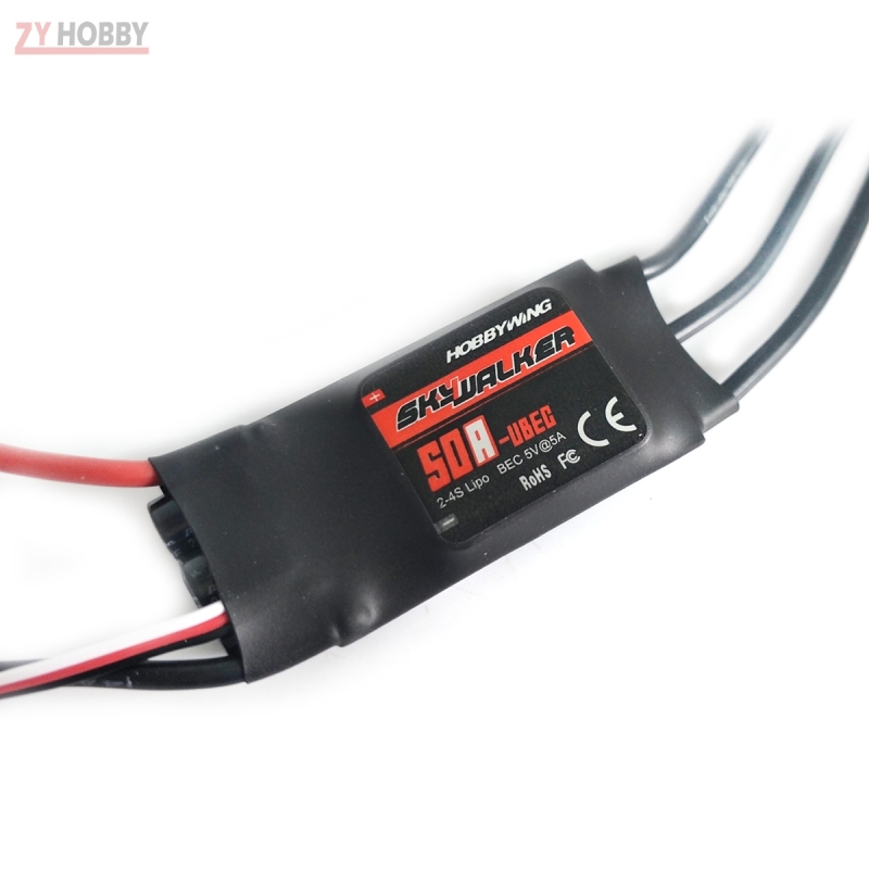 Hobbywing SkyWalker-50A 2-4S UBEC Electric Speed Control ESC 440/450 Helicopter