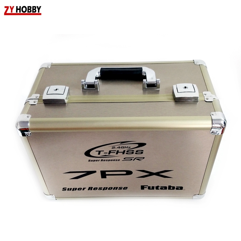 Portable Carry Aluminum Remote Control Case for Futaba 7PX