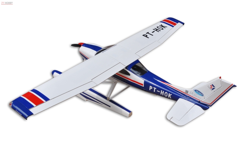 60 Class Balsa Wood Amphibious Cessna-182 ARF Seaplane