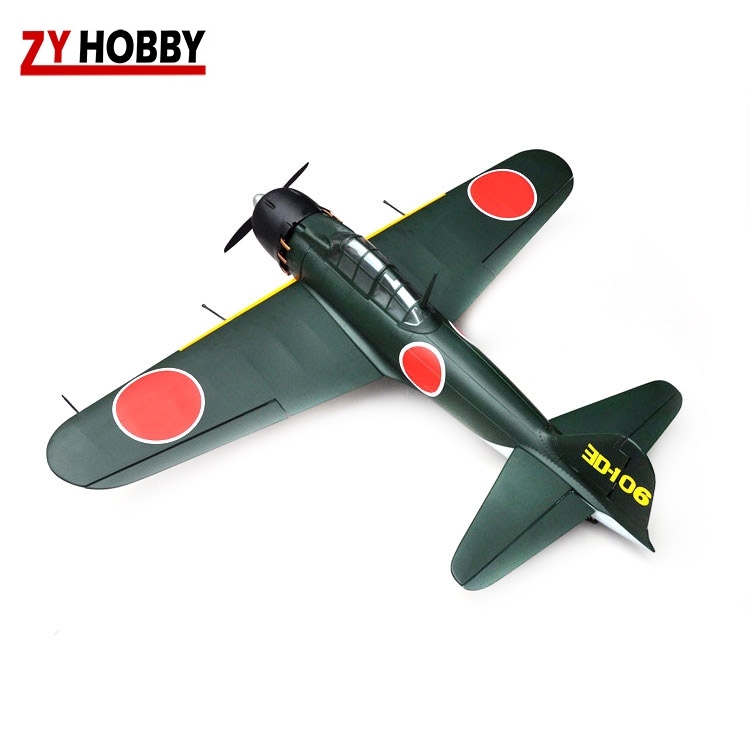 Zero Fighter 53.5inch/1360mm 46E Scale RC Electric Plane Fiberglass Aircraft