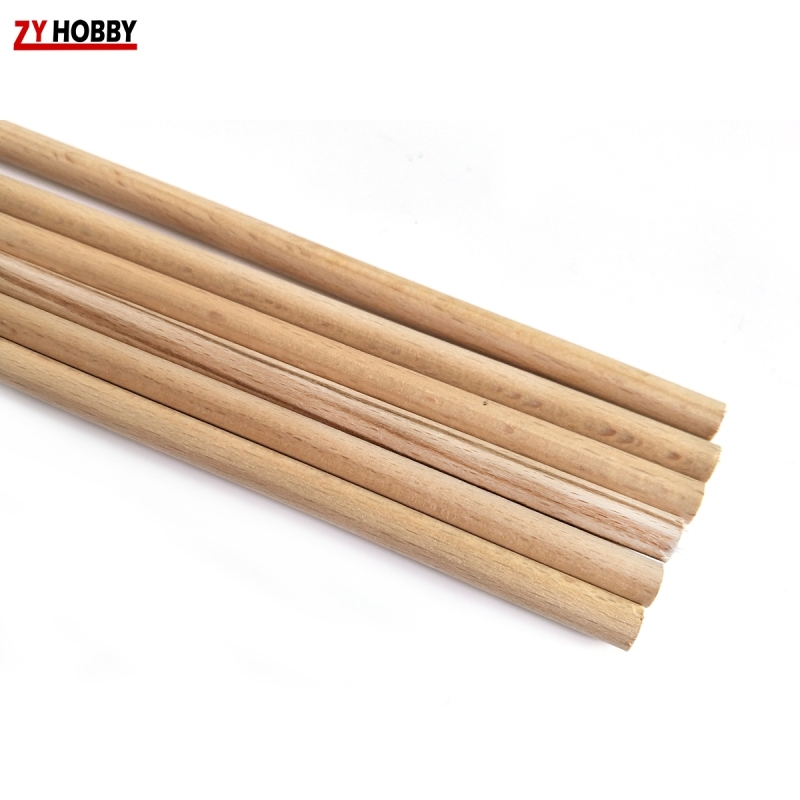 10pcs Beech Wood Sticks Diameter from 5mm to 35mm