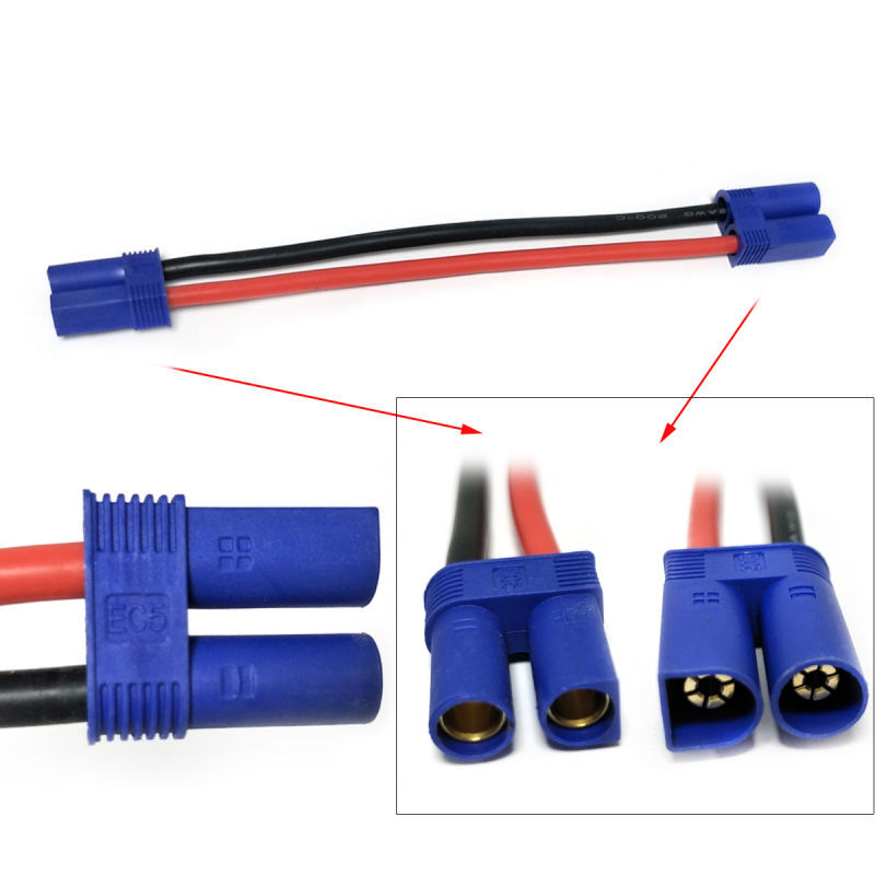 EC5 male to female 12AWG Silicone Extension Wire