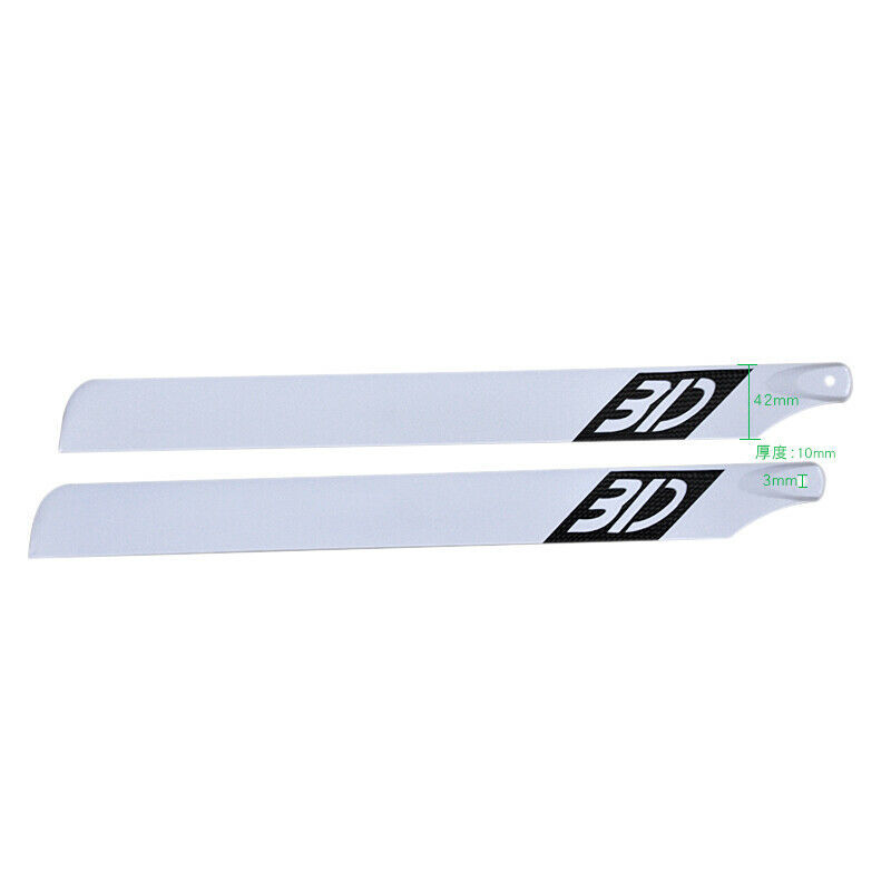 430mm Carbon Fiber Main Blades for RC 430 Helicopter
