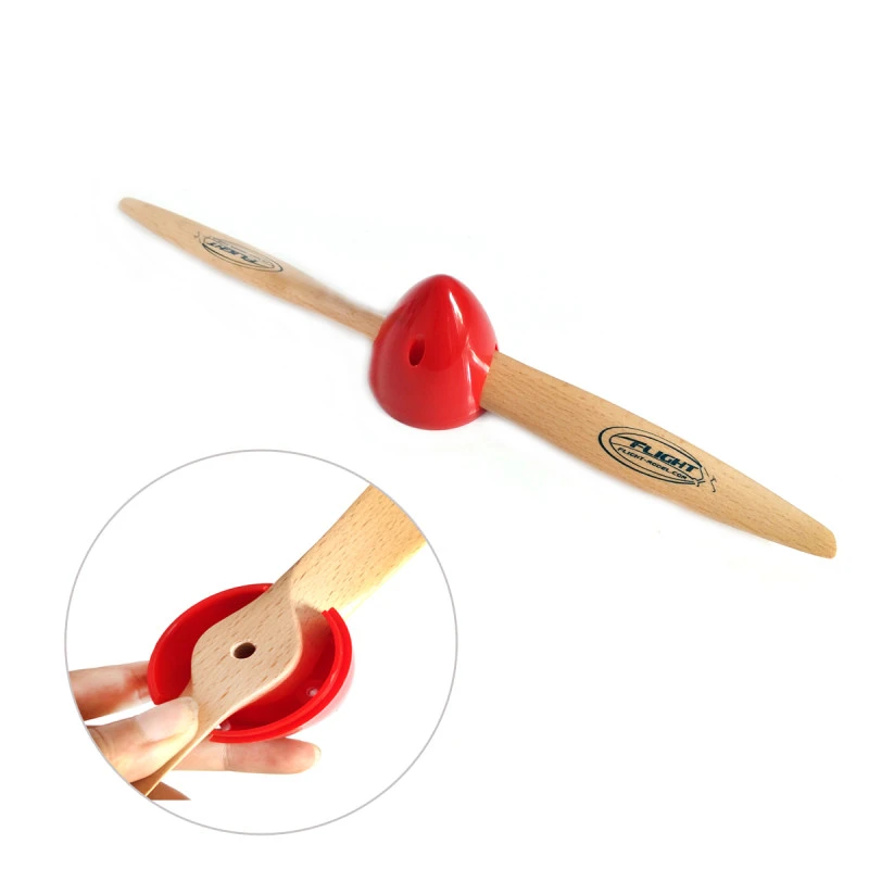 Nylon RC Propeller Spinner Red / White [1.75 to 4 inch]