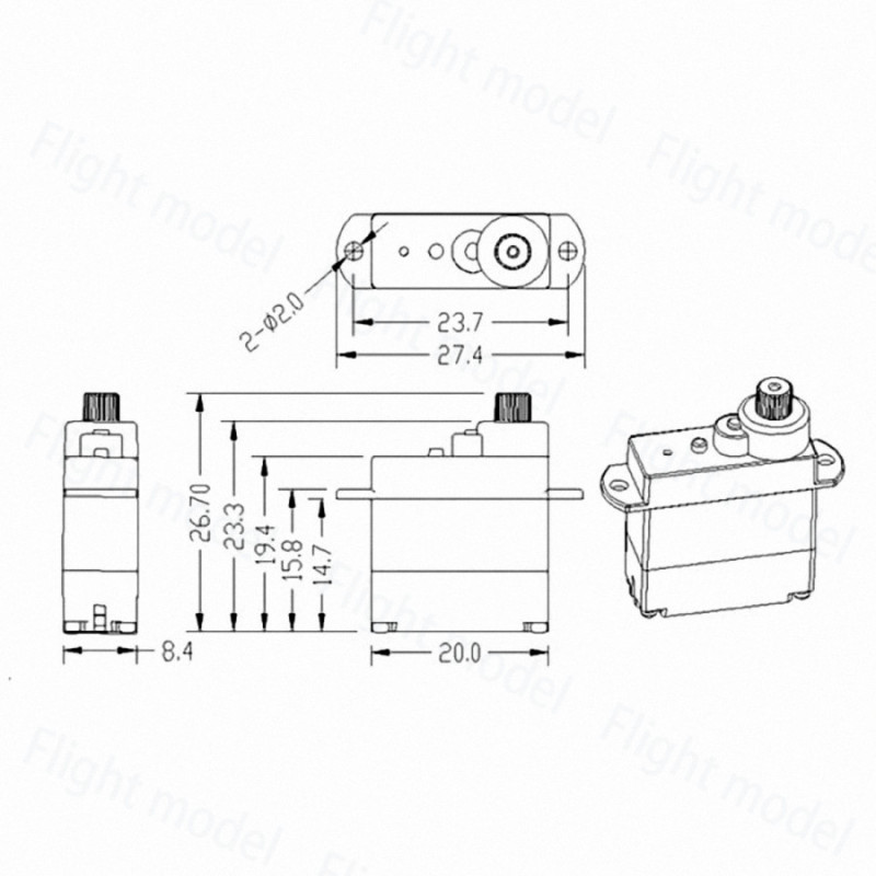 KingMax CLS0511H 5.3g Digital Coreless Micro Servo