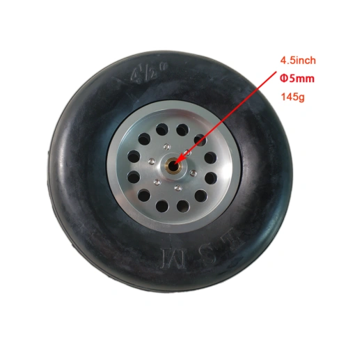 1Pair Durable Rubber Wheels for RC Plane - Size 1.7~6inch to Pick