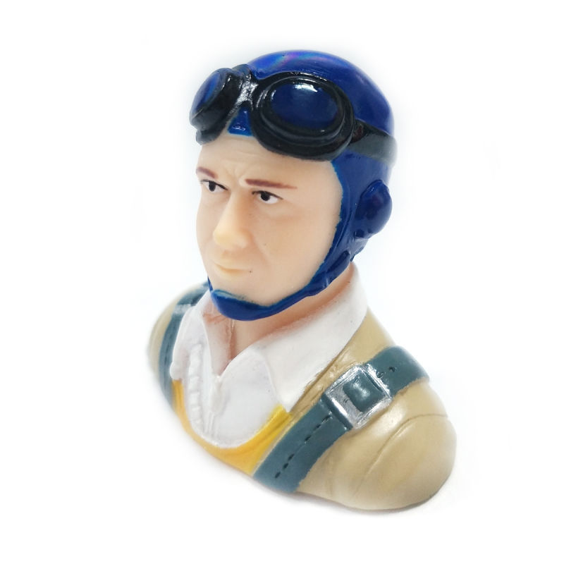 1/9 Scale Pilots Figure Blue Hat L40*W23*H39mm