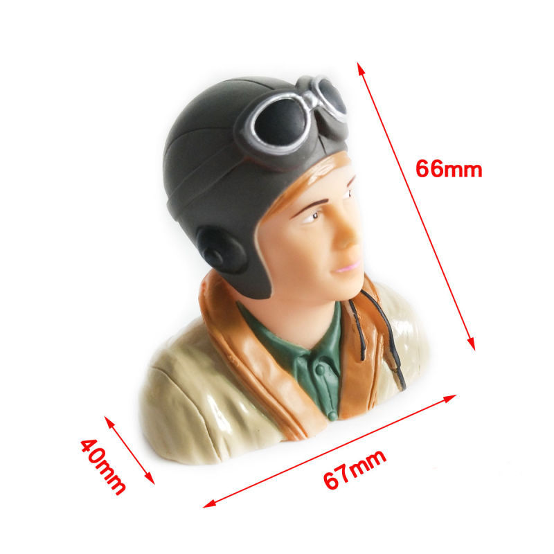 1/6 Scale WWII Pilots Figure L67*W40*H66mm