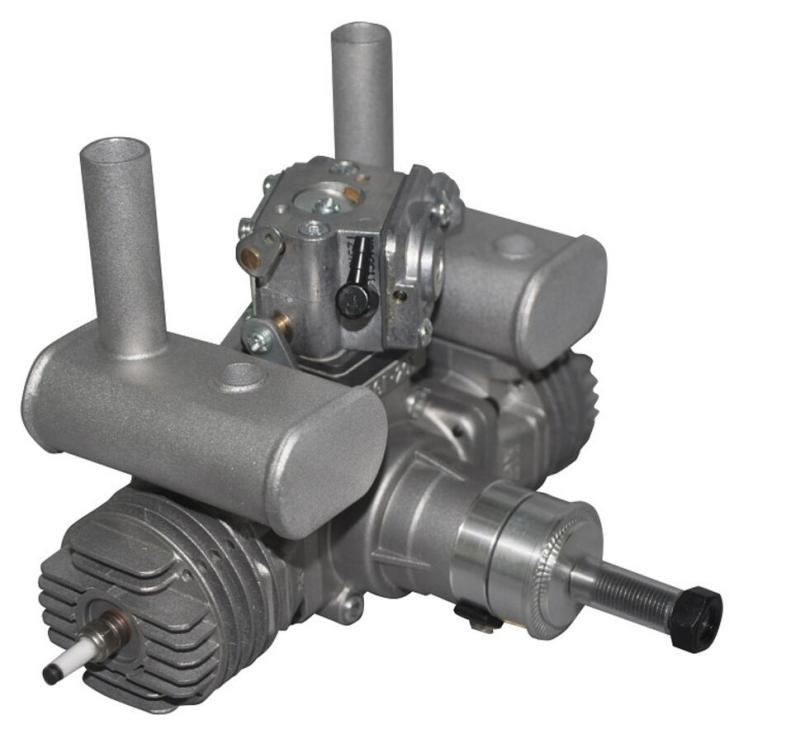 RCGF 21cc Dual / Twin Cylinder Petrol / Gasoline Engine with Muffler Spark plug
