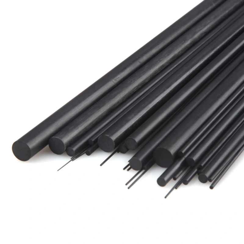 10pcs Carbon Fiber Rods Length 500mm Dia 1mm 2mm 3mm 4mm