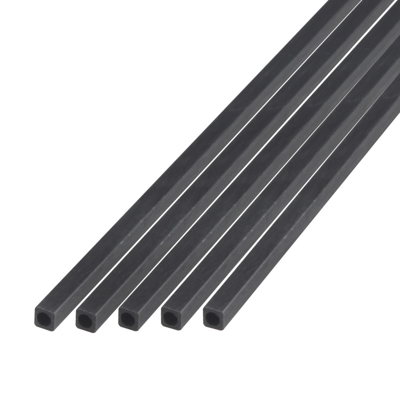 5pcs Length 500mm Square Carbon Fiber Tubes