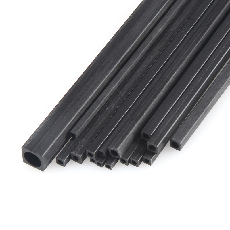 5pcs Length 500mm Square Carbon Fiber Tubes