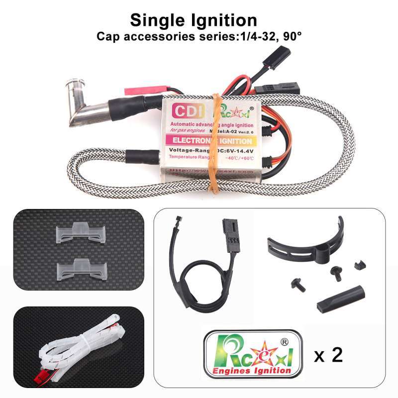 Rcexl Single CM6/ME8/BMR6 Ignition for DLE/DA Engine with Hall Sensor