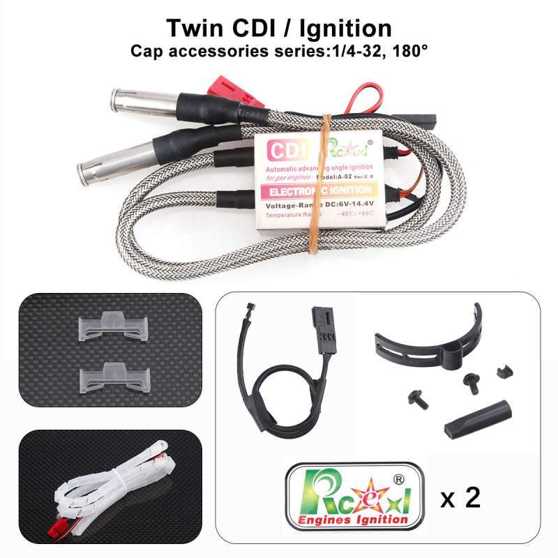 Rcexl  Twin CM6/ME8/BMR6 Ignition for DLE/DA Engine