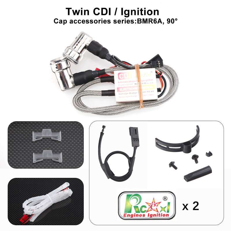 Rcexl  Twin CM6/ME8/BMR6 Ignition for DLE/DA Engine