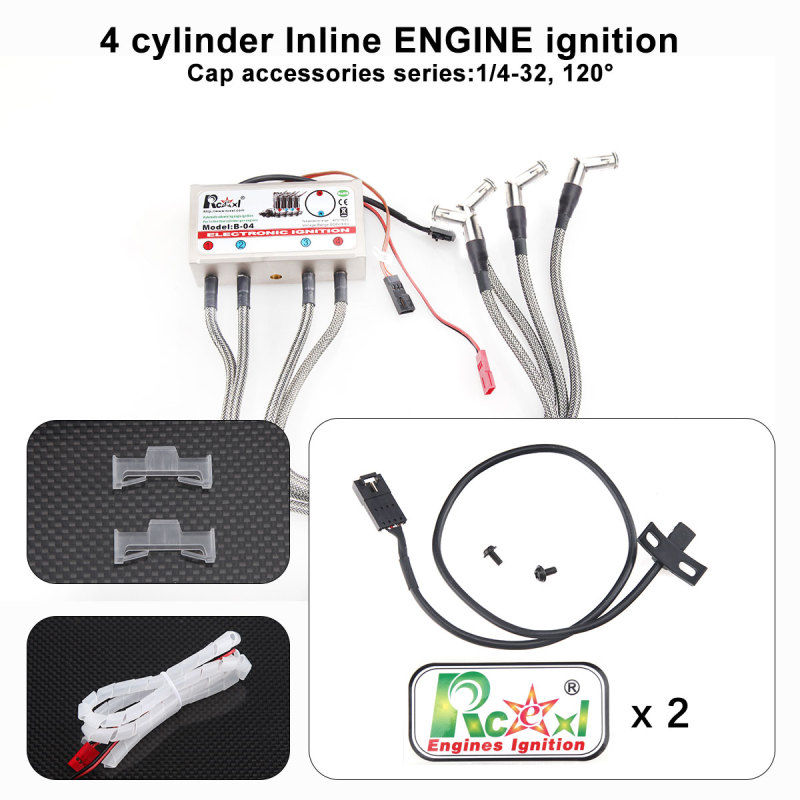 RCEXL 4 Cylinders Inline Ignition CDI 90/120 for NGK CM6/1/4 -32