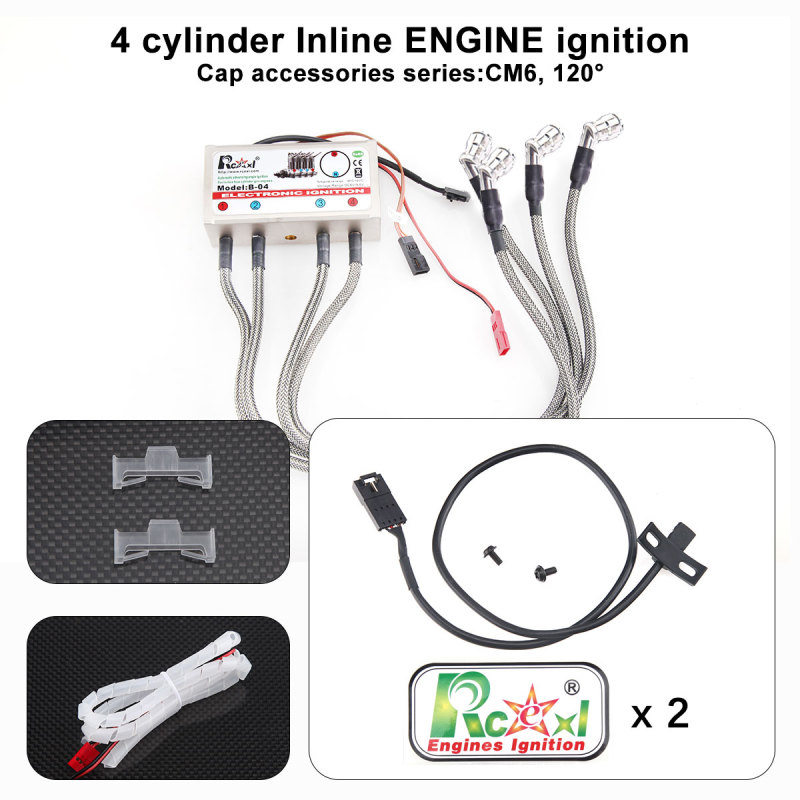 RCEXL 4 Cylinders Inline Ignition CDI 90/120 for NGK CM6/1/4 -32