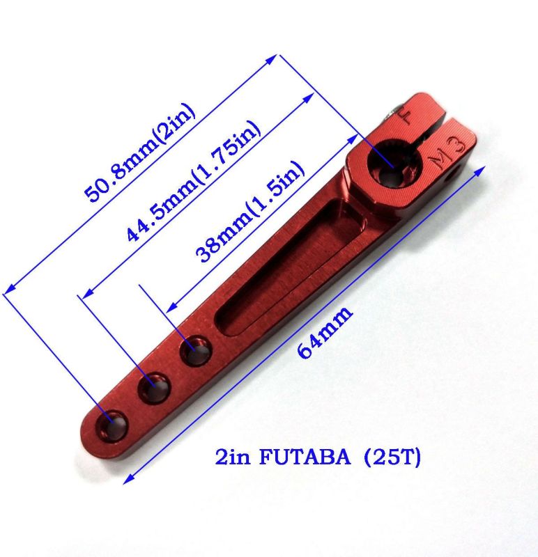 2inch 25T M3 Aluminum Servo Arm Servo Horn-Half Arms US stock