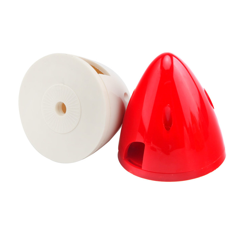 Nylon RC Propeller Spinner Red / White [1.75 to 4 inch]