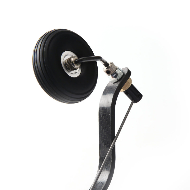 Carbon Fiber Tail Wheel kit A1 w/ 1.75inch PU Wheel for 100cc Plane
