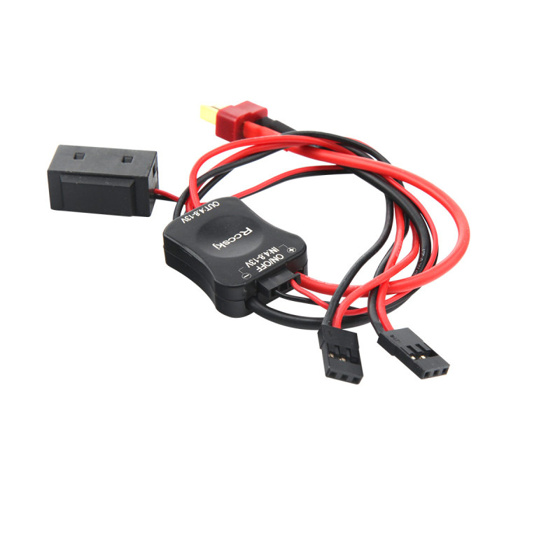 Rccskj 4.8-13V High Current Electronic Switch With LED Indicator Use For High Voltage Servo and Receivers