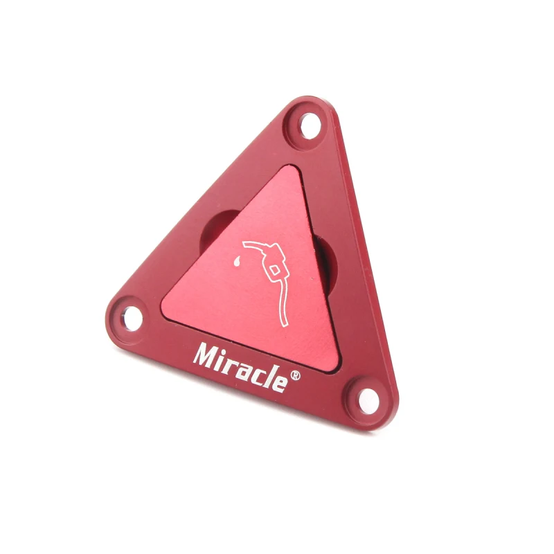 Miracle Metal Triangle Fuel Dot for Airplane Anodized Aluminum Magnetized Cover