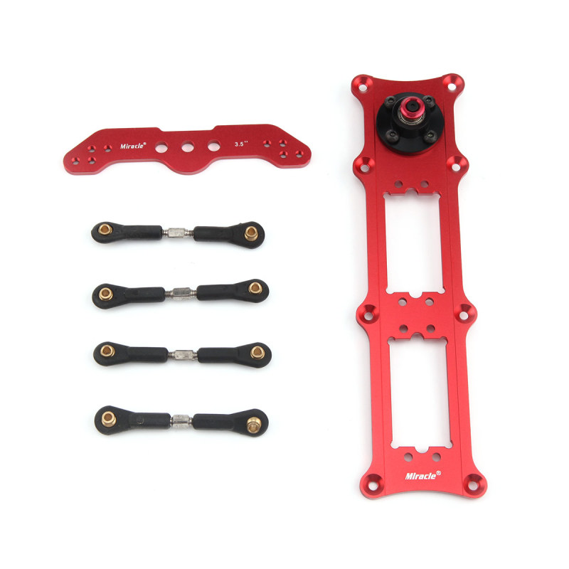Servo Rudder Tray Aluminum Alloy Rudder Mount Set With 3.5inch Double Arm