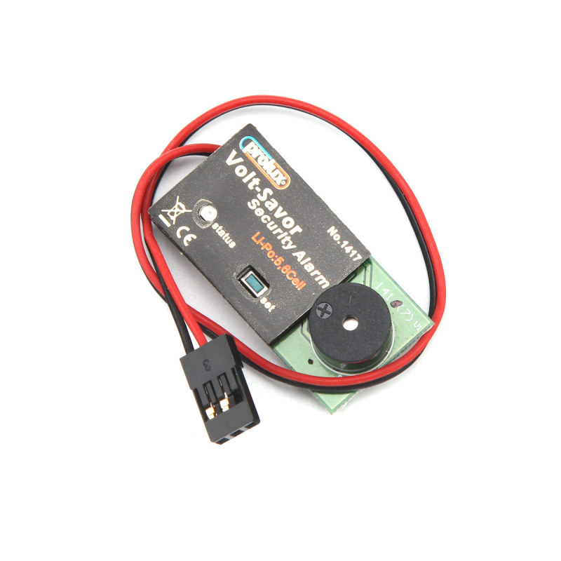 Prolux 1417 Volt-Saver Low Voltage 15-25V 5s 6s Lipo Battery Alarm for RC Airplane