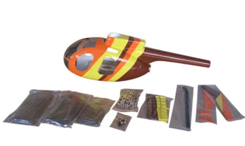 RC Helicopter MD500E 450 Pre-Painted fuselage for 450 Size Helicopters