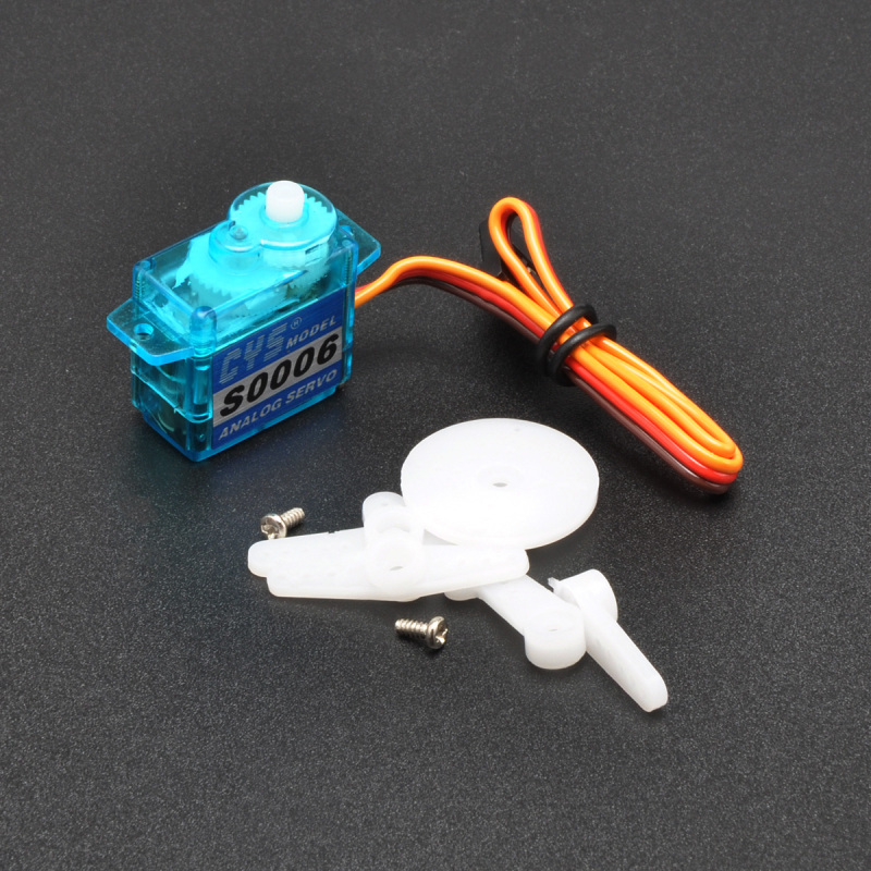 CYS-S0006 6g 21.5x11.8x22.7mm Plastic Gear Micro Servo For RC Plane Boat Car