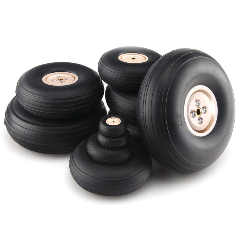 Gold Aluminum Alloy Hub Wheel for RC Airplane