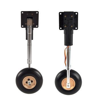 Nose/Main Servoless Electric Retractable Landing Gear Anti-vibration Landing Gear With Wheels 210mm for 4-6kg RC Airplane